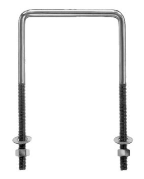 SQ.BND SB-1SS 3/8"X2"X3" *STAIN. STEEL* U-BOLTS